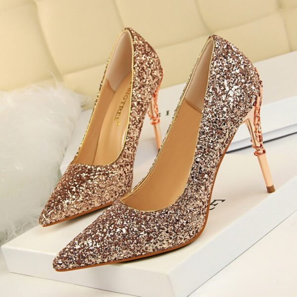 9219-12Simple and fashionable European and American pointed women's shoes-Bigtree shoes