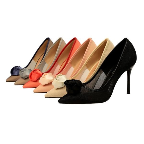 1853-2Simple and fashionable European and American pointed women's shoes-Bigtree shoes