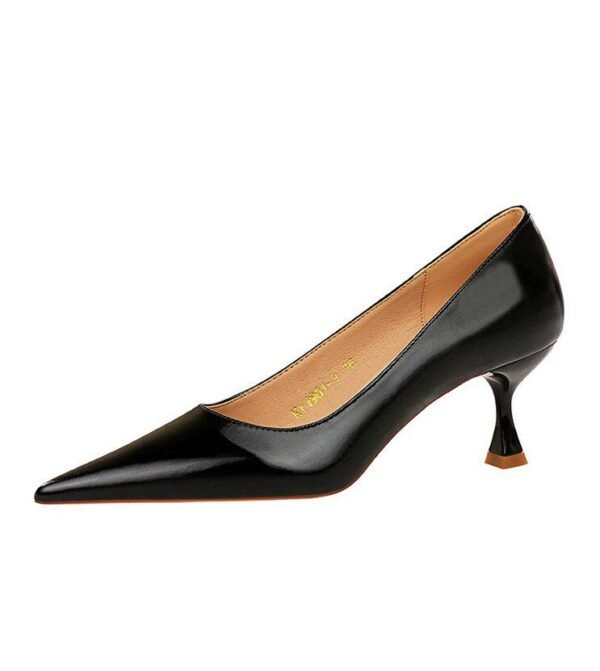 1961-1Women's Korean fashion simple high heels pointed high heels-Bigtree shoes