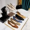 792-1 Korean Style Casual Ol Commuter Retro Fashion Flat Heel Women's Shoes Versatile Small Square Toe Two-Way Soft Leather Loafers