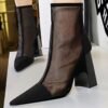 316-8Elegant and pointy women's fashion shoes-Bigtree shoes
