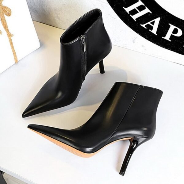 e62b150e56e00638723f91adcbdf1746-20250912-032035 1619-6Warm black women's ankle boots, thin high heels, high heels-Bigtree shoes