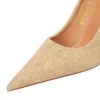 17189-3 European and American pointed women's shoes-Bigtree shoes