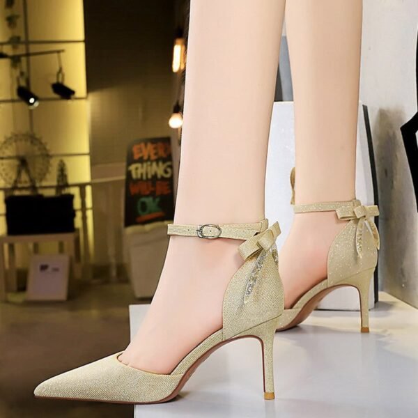 286-A2Fashion high heel women's pointed shoes-Bigtree shoes