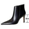 7286-1Winter boots, leather boots, stiletto shoes, women's-Bigtree shoes