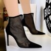 316-2Fashion high heel women's pointed shoes-Bigtree shoes