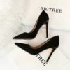 1829-5Simple and fashionable European and American pointed women's shoes-Bigtree shoes