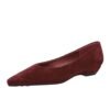 BIGTREE 3683-15 European and American style versatile daily simple and comfortable suede pointed head shallow mouth low heel wedge heel single shoes women's single shoes