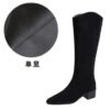 Product image BIGTREE 578-7 European and American style banquet tall boots suede medium heel thick heel fashion simple versatile tall women's boots knight boots