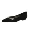 Product image BIGTREE 3683-H68 French light luxury pointed rhinestone chain decorative single shoes suede light mouth bevel heel low heel versatile women's single shoes