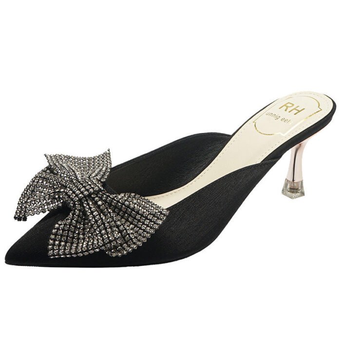 RHunnig eels -C698-98 Pumps Women's Spring and Autumn 2022 New Stiletto Slippers Pointed Toe Low-Cut Shoes Pumps Large and Small Size 32-Size 43 - Image 5