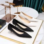 Bigtree Shoes 237-5 European and American All-Matching Simple Commute Women's Shoes Pedicure Slimming Low-Cut Pointed-Toe Stilettos Mid Heel Business Ol Pumps - Image 3