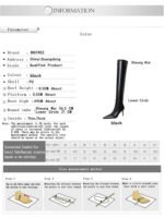 315-A16High-quality leather boots, plush warm winter boots, high-heeled boots-Bigtree shoes - Image 6