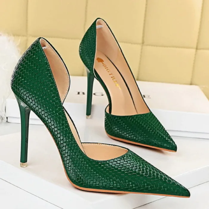 1363-1Simple and fashionable European and American pointed women's shoes-Bigtree shoes - Image 6