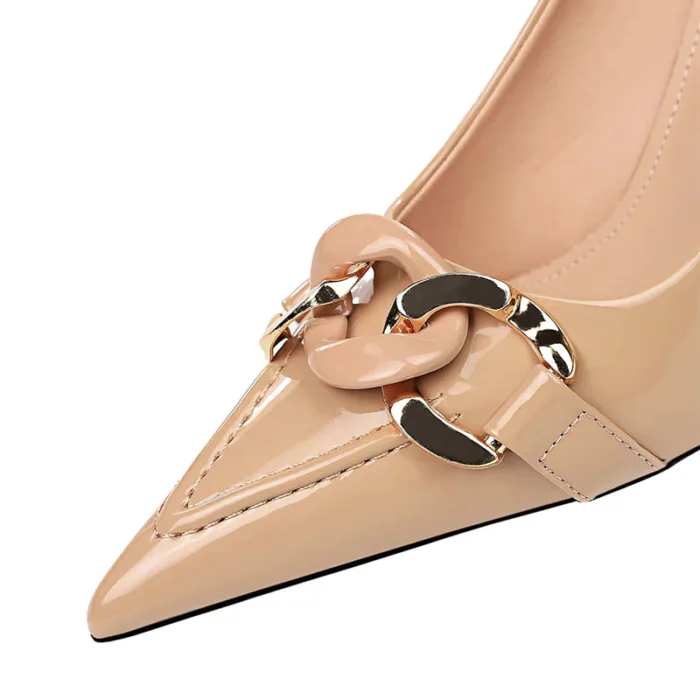 826-2Simple and fashionable European and American pointed women's shoes-Bigtree shoes - Image 2