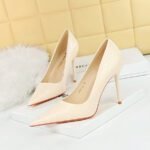 Big Tree Shoes 3391-29 European and American Style Fashionable Figure Flattering High Heels Stiletto Low-Cut Pointed Patent Leather Snake Pattern High Heel Pumps - Image 3