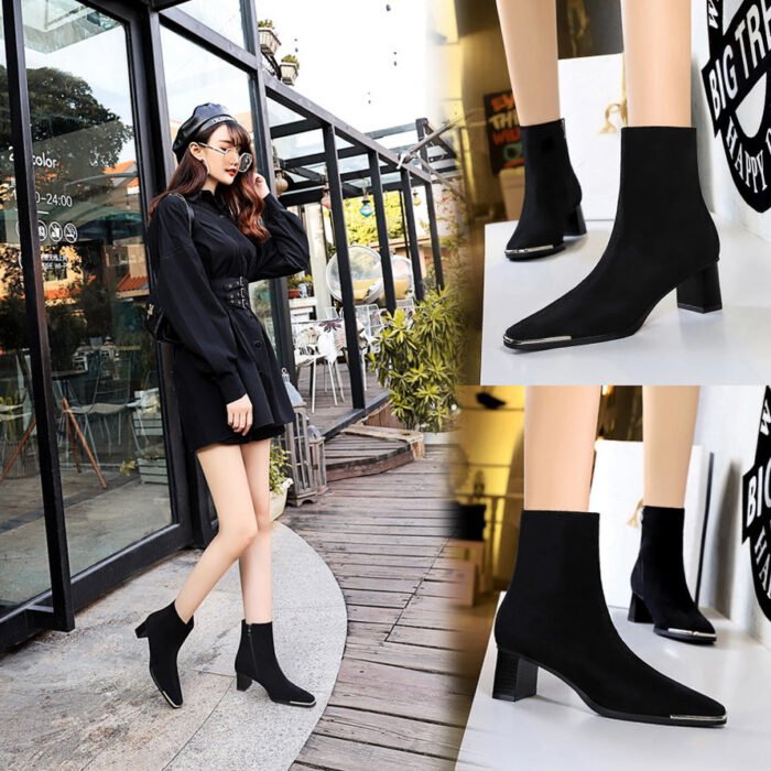 C829-1European and American Style Versatile Fashion Women's Shoes-Bigtree shoes - Image 4
