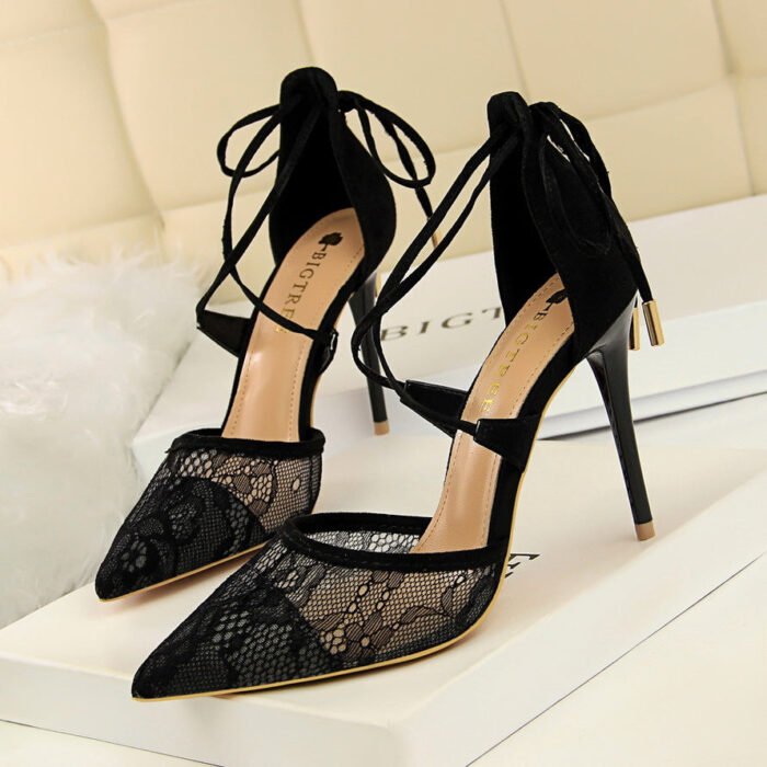 1627-6Sexy European and American pointed women's shoes-Bigtree shoes - Image 1