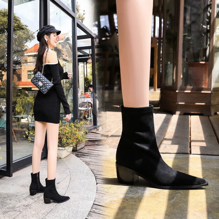 009-11Fashion high heel women's pointed sexy shoes-Bigtree shoes - Image 2