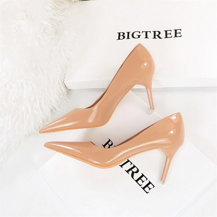 9511-A6Elegant and pointy women's fashion shoes-Bigtree shoes - Image 3