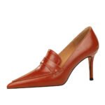 BIG TREE SHOES 837-1 Retro European American Style Fashion Simple High Heels High-Cut Shoes Stiletto Heel Pointed-Toe High-Cut Pumps Women's Shoes - Image 5
