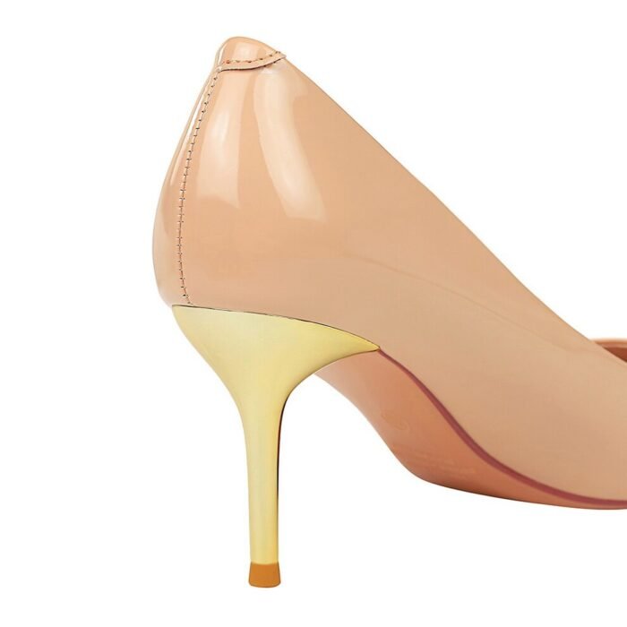 7122--1Leather high heels sexy party shoes metal stiletto shoes-Bigtree shoes - Image 6