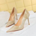 BIGTREE 3265-2 Korean Style Sweet High Heels Stiletto Heel Shallow Mouth Pointed Toe Pedicure Delicate Skinny Shoes Spring and Autumn Women's Shoes - Image 3