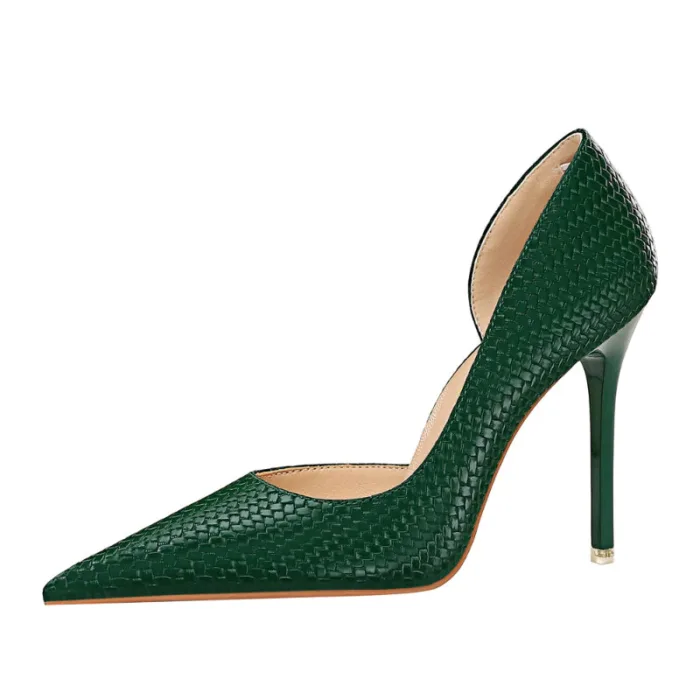 1363-1Simple and fashionable European and American pointed women's shoes-Bigtree shoes - Image 5