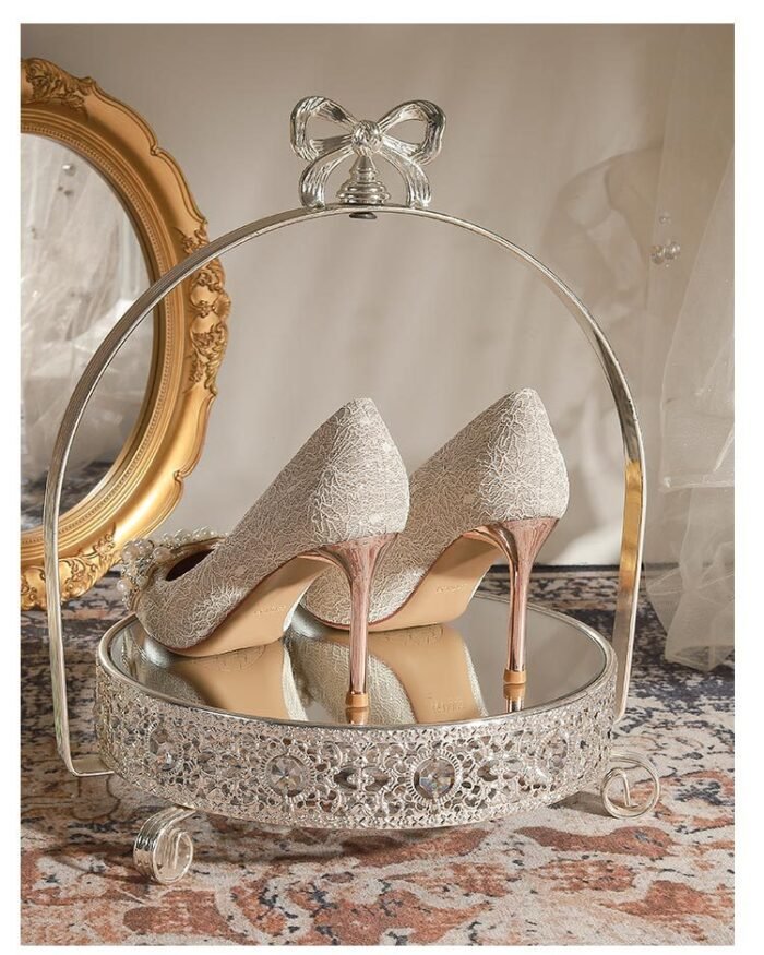 840-12 Rhinestone Pearl High Heels Women Xiuhe Wedding Shoes Stiletto Pointed Toe Large and Small Size Party Shoes - Image 16