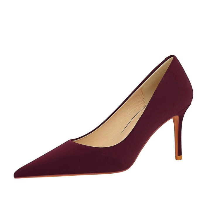 BIGTREE SHOES 3391-A10 European and American Style Fashion Simple Women's Shoes High Heels Stiletto Heel Shallow Mouth Pointed Toe New Spring and Autumn Shoes - Image 5