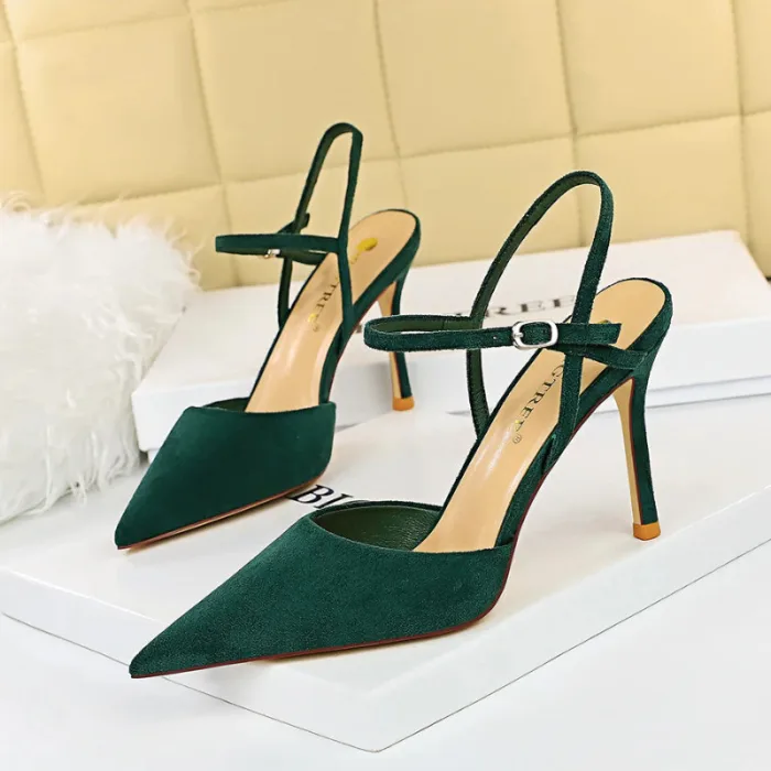 221-5Sexy European and American pointed women's shoes-Bigtree shoes - Image 4