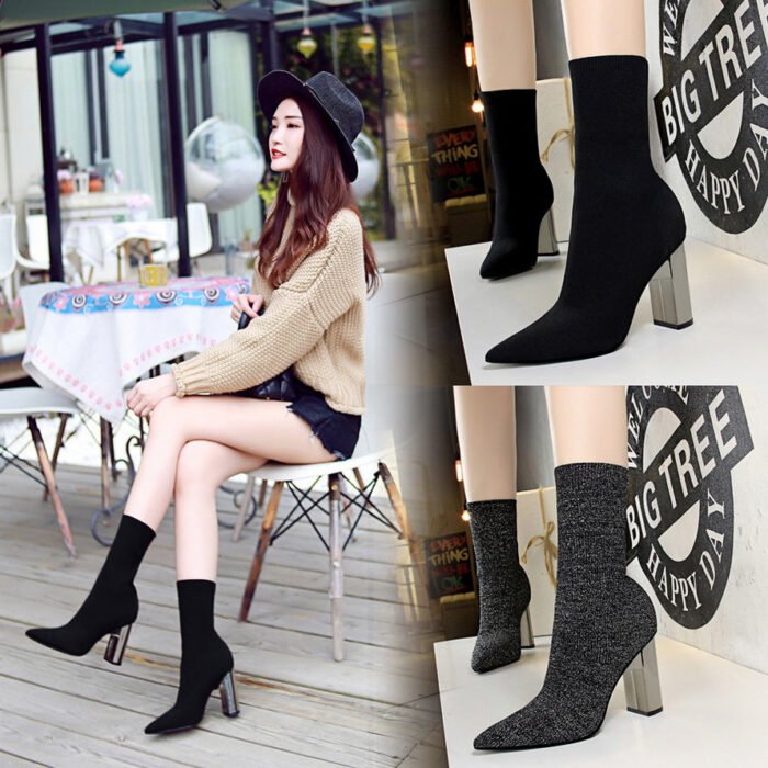 3128-2European and American Style Versatile Fashion Women's Shoes-Bigtree shoes - Image 2