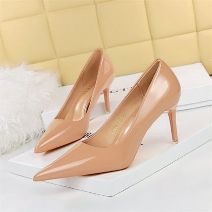 9511-A6Elegant and pointy women's fashion shoes-Bigtree shoes