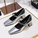 BIGTREE SHOES 5288-K86 Retro European American Style Banquet Women's Shoes Mid Heel Chunky Heel Low-Cut Square Head Rhinestone Buckle Ankle-Strap Shoes Female