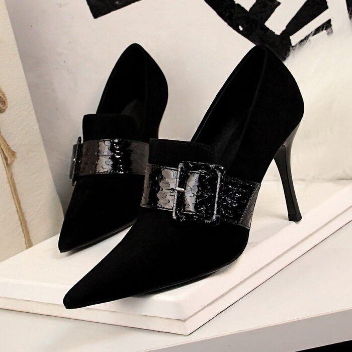 955-12Elegant and pointy women's fashion shoes-Bigtree shoes - Image 2