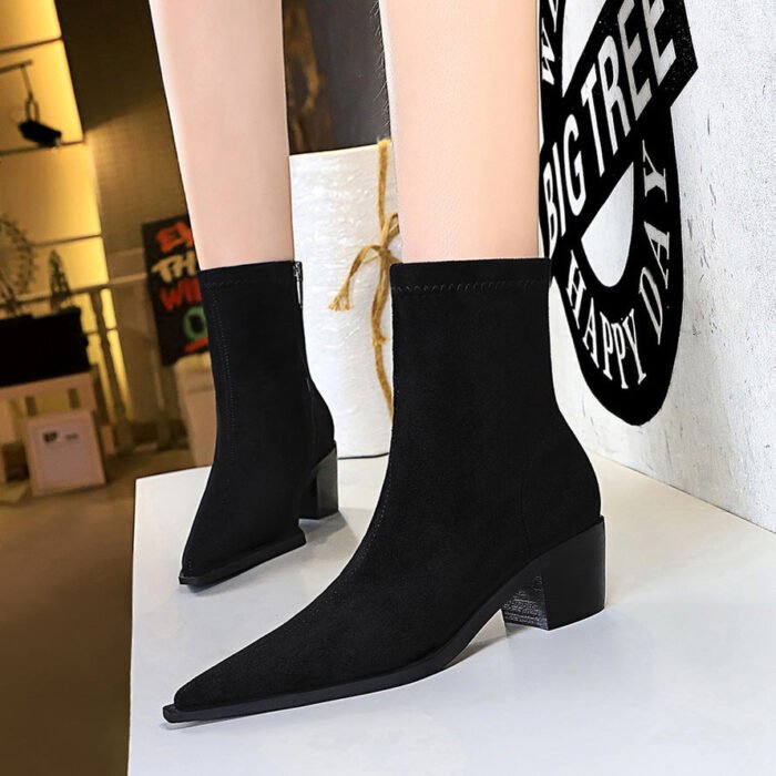 009-11Fashion high heel women's pointed sexy shoes-Bigtree shoes - Image 4