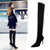 61726a07be53caea1a3bed9426173569-1 BIG TREE SHOES 315-9 European and American Style Fashion High Heel Elastic Lycra Stiletto Heel Pointed Toe Thinner Pedicure over-the-Knee Boots