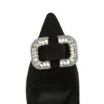 Bigtree Shoes 516-k69 European and American Fashion Banquet High Heels Women's Shoes Stiletto Suede Shallow Mouth Pointed Toe Rhinestone Buckle High Heel Pumps - Image 4