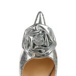 BIGTREE SHOES 3391-ah56 European and American Style Banquet High Heels Women's Shoes Stiletto Heel Shallow Mouth Pointed Flower Rose Pumps - Image 5