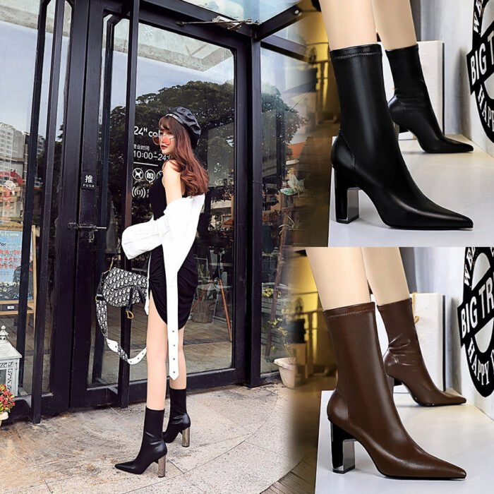 3128-12European and American Style Versatile Fashion Women's Shoes-Bigtree shoes - Image 3