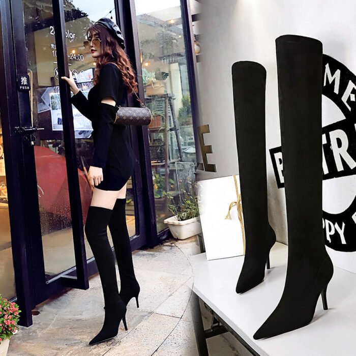 9822-2Elegant and pointy women's fashion shoes-Bigtree shoes - Image 1