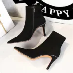 1838-2 European and American pointed women's shoes-Bigtree shoes - Image 3