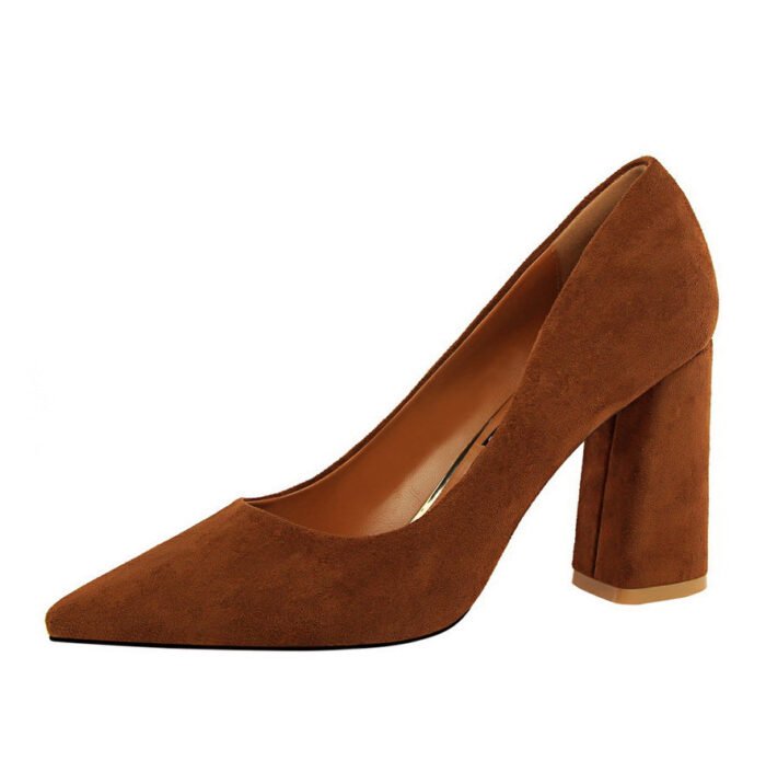 828-2Simple and fashionable European and American pointed women's shoes-Bigtree shoes - Image 2