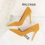 1829-7 European and American pointed women's shoes-Bigtree shoes