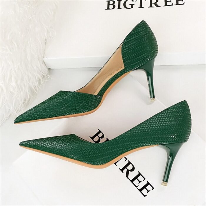 1363-A1Women's shoes Fashion pointed women's stiletto shoes-Bigtree shoes - Image 2