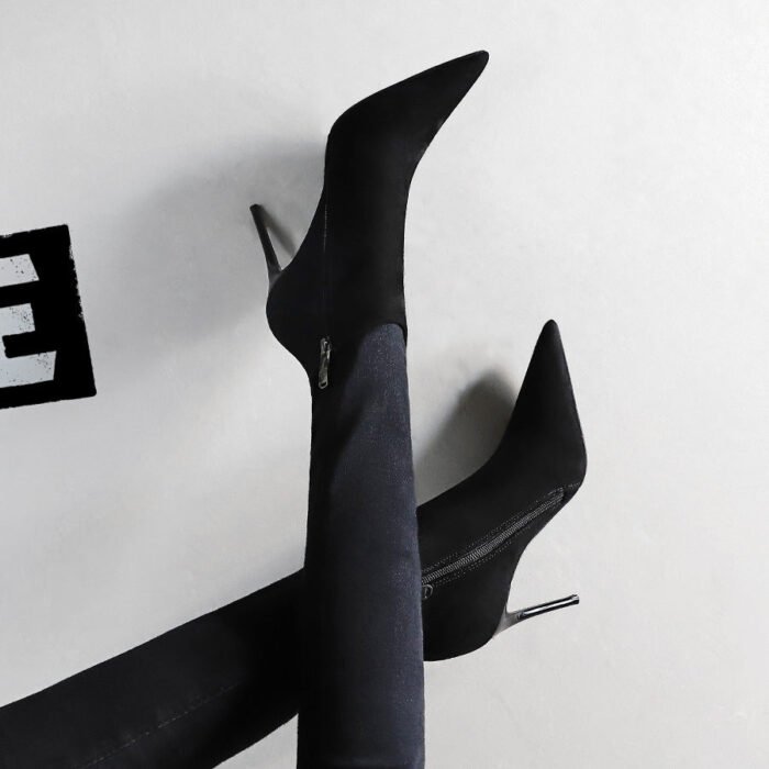 173-9Fashion high heel women's pointed sexy shoes-Bigtree shoes - Image 3