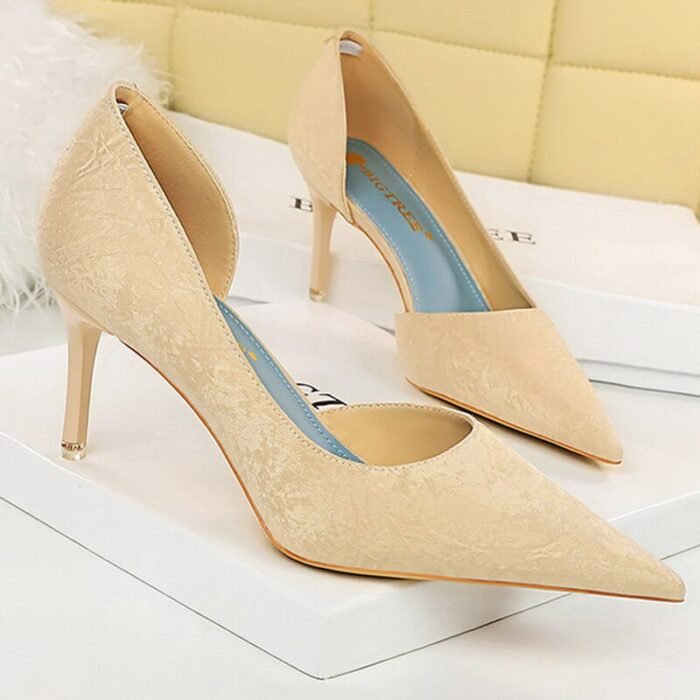 6168-A1High heels sexy party shoes fashion wedding shoes stiletto shoes-Bigtree shoes - Image 6