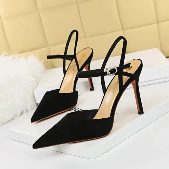 221-5Sexy European and American pointed women's shoes-Bigtree shoes - Image 3