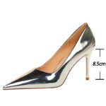 9236-8Patent leather women's shoes fashion wedding shoes stiletto shoes-Bigtree shoes - Image 2