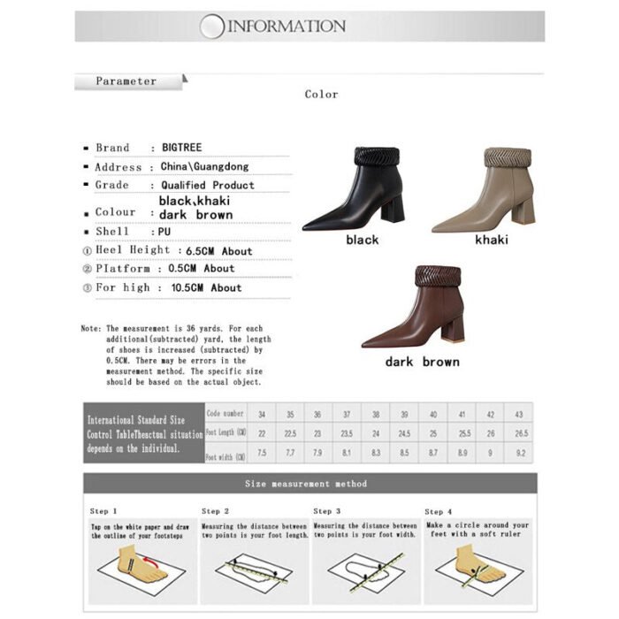 5223-1European and American Style Versatile Fashion Women's Shoes-Bigtree shoes - Image 6
